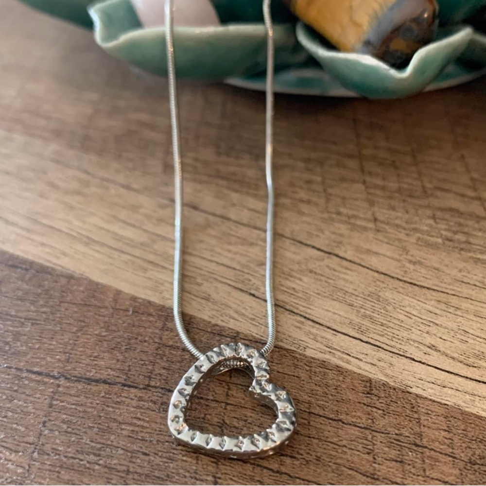Very Cute Heart Shaped Necklace on Mid Length Chain